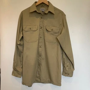 Carhartt Work Shirt Adult Mens M Button Up Long Sleeve S224 Work Wear - Picture 1 of 24