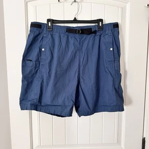 The North Face Ripstop Cargo Shorts Size XL Summit Blue Belted Pull on 7” Inseam - Picture 1 of 5