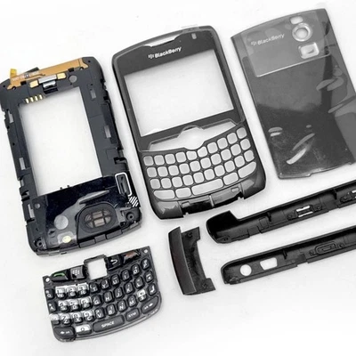 Teclado con marco de carcasa completa gris Blackberry puerta de batería para Curve 8300/8310/8320 Foto 1 de 4