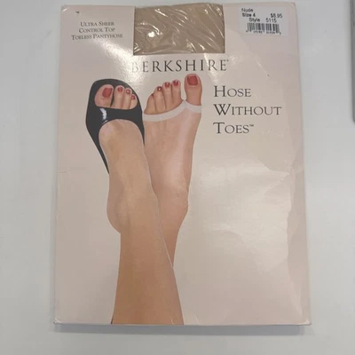 Berkshire Manguera Ultra Transparente Sin Dedos Control Top Nude Talla 4 #5115 Foto 1 de 4