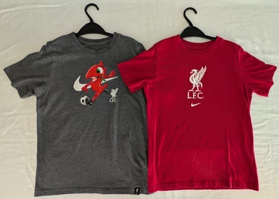 2 x LIVERPOOL FC  Boys, The Nike Tee  (Size L)  In VGC+, 100% Cotton - See Info - Image 1 of 4