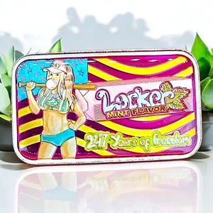 1 de 1 - Barra de plata The Locker Mint 4 de julio 1 oz 999 esmaltada por Dean Parkes - Imagen 1 de 9