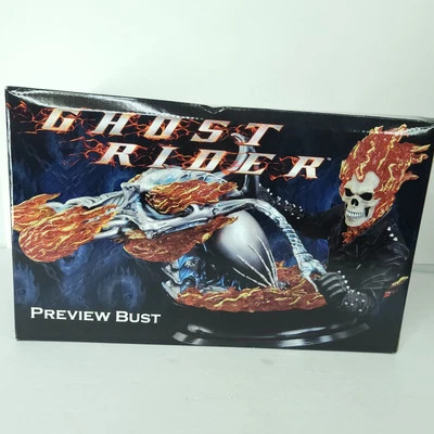 Ghost Rider Hell Ciclo Busto Estatua Vista Previa Diamond Select 712/5.000 Nueva Caja Abolladura Foto 1 de 4