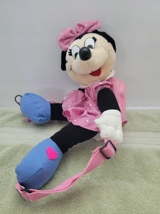 Vintage Minnie Mouse Mickey's Pals Plüsch Puppe Rosa Rucksack Dover Handtasche - Bild 1 von 9