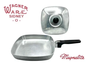 Wagner Ware Sidney O Magnalite Skillet 4510 Square Cast Aluminum with Lid 10" - Picture 1 of 11