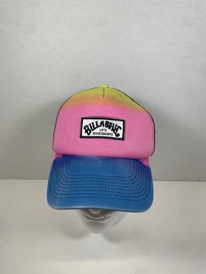 Billlabong Multicolor Estilo Camionero Espuma Frontal Malla Trasera Snapback Sombrero Parche Logo Foto 1 de 4