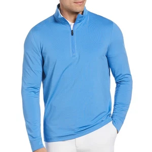 Men's Ben Hogan Feeder Stripe 1/4 Zip Mock Neck Base Layer - Picture 1 of 7