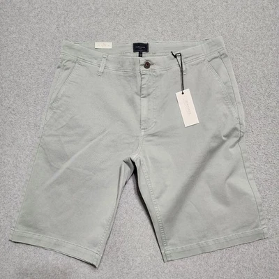 Pantalones Cortos Chinos 7Diamonds Tasman Para Hombre 33 Verde Jadeíta Informales Algodón Pima Elástico Foto 1 de 4