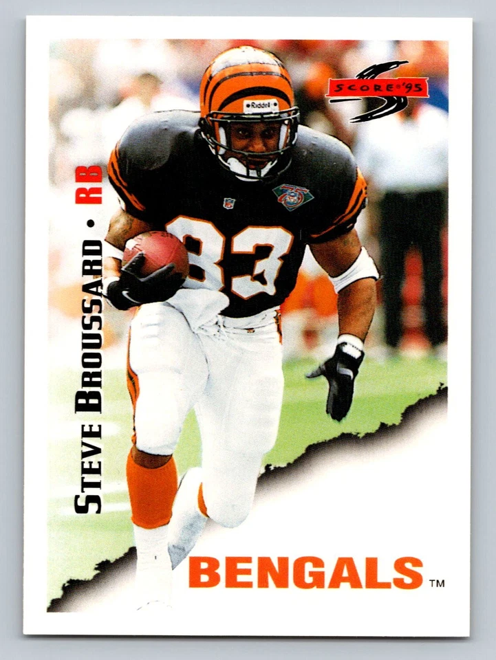 Steve Broussard 1995 Score #58 Cincinnati Bengals Football Card - Image 1 of 2