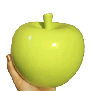 Giant Apple Ceramic Decor Teacher Classroom Autumn Fall Large Ceramic Green - Picture 1 of 10