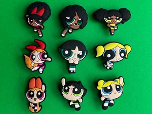 The Powerpuff Girls Inspired Shoe Charms For Crocs Bracelet Wristband Cartoon - Picture 1 of 7