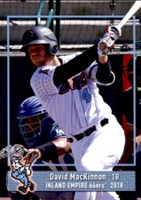 2018 Inland Empire 66ers Grandstand 20 David MacKinnon Easton Massachusetts Card