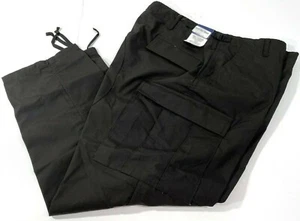 NEW MENS MEDIUM PROPPER F5201 POLY COTTON BLEND BDU PANTS F5201 BLACK 38" INSEAM - Picture 1 of 2