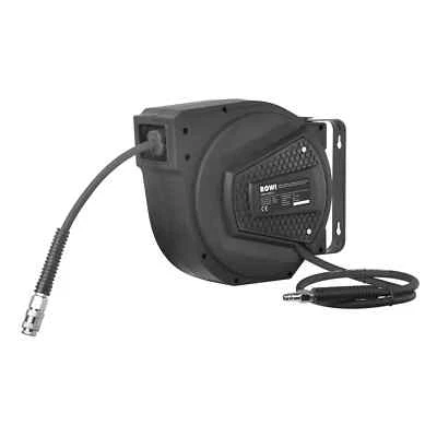ROWI Druckluft Schlauchtrommel mit Rückholautomatik 10m Schlauchlänge, Wand
