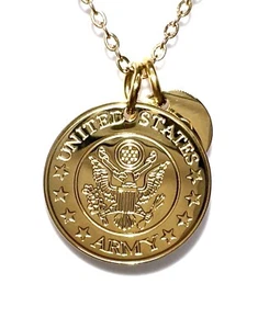 United States US Army USA Military Necklace Charm Daughter Mom Statesman Ties - Picture 1 of 12