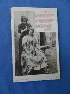 ANTICA CARTOLINA-NAPOLI-FERDINANDO RUSSO-'A CAPERA-PRIMI '900-RARA - Foto 1 di 2
