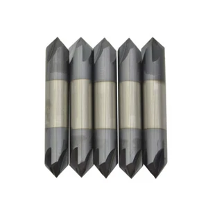 2 Flute 90 Degree Solid Carbide 1/2"x3" Chamfer Mill - Double End - AlTiN Coated - Picture 1 of 5