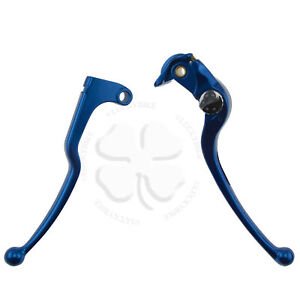 Brake & Clutch Hand Levers Blue For Suzuki GSXR 600 750 06-19 Handle Hand