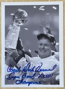 DICK VERMEIL, 100 % AUTHENTISCHES HANDSIGNIERTES FOTO, LEGENDÄRER NFL-TRAINER! - Bild 1 von 1