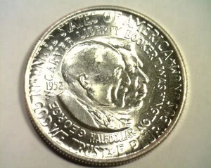 1952 WASHINGTON - CARVER COMMEMORATIVE CHOICE / GEM UNCIRCULATED CH. UNC / GEM - Imagen 1 de 2