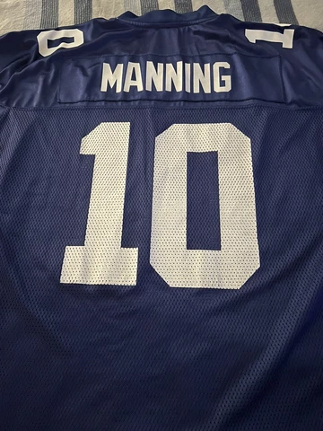 Men's Eli Manning New York Giants Super Bowl XLII Jersey Size 2XL Cover