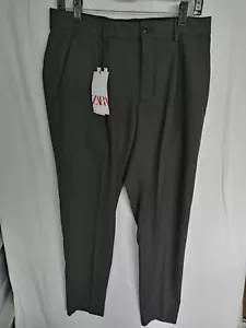 Nuevos pantalones grises ZARA para hombre 30x30 nuevos con etiquetas - Imagen 1 de 9