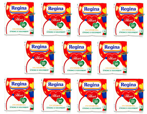 Regina Hearts 3 Ply Tissue Paper Kitchen Cleaning Towel Pack Of 10 x 2 20 Rolls!