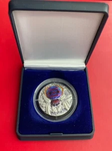 2 $ Dollar Discovered Wildlife - Pfauenspinne High Relief Silber, lim. 300 Stck - Bild 1 von 5