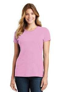 Port & Company Women's Short Sleeve Crew Neck Fan Favorite T-Shirt LPC450 - Picture 1 of 43