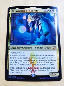 Tivit, Seller of Secrets (Foil) - MTG Commander: Streets of New Ca Mythic (EX) - Imagen 1 de 1