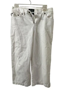 Lauren Jeans Co. Ralph Lauren White Cropped Capri Pants 6P 100% Cotton Coastal - Bild 1 von 24