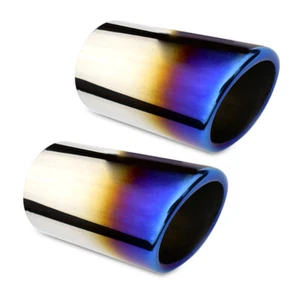 2x silenciador de punta de extremo de tubo de escape azul adecuado para Toyota Camry XV70 SE XSE 2018-2022 - Imagen 1 de 5