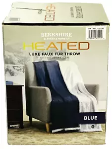 Berkshire Life Heated Throw Blanket, Reversible, 4 Heat Settings, 50" x 60" - Picture 1 of 2