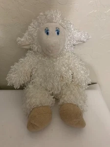 Peluche Nanco Animaland agnello pecora 14" bianco pelo riccio peluche - Foto 1 di 4