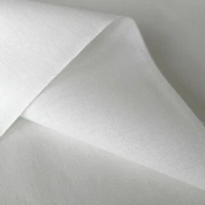 50cm weiß Baumwoll-Stoff leichte Kleidung Deko Gesichts Staubschutz Meterware - Bild 1 von 1