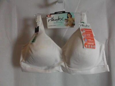 Sutiã de enfermagem PLAYTEX BRANCO - SUPORTE TRU - ESPUMA MODELADORA - SEM FIO - TAMANHO L - NOVO COM ETIQUETAS - Imagem 1 de 4