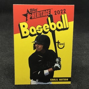 KAHLIL WATSON 2022 Topps Heritage Minor League PACK COVER RC #73PC3 FCL/MARLINS