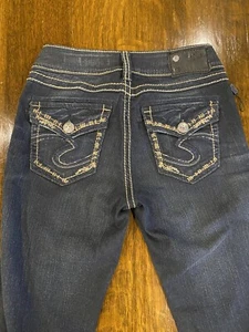 SILVER Jeans SUKI Mid Rise SLIM BOOT, True Size: 26 x 32,5, Super Stretch NEU! - Bild 1 von 11