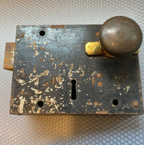 VINTAGE DOOR SLIDING  LOCK RIM LOCK Cover