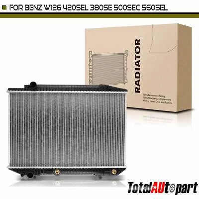 Radiator w/ Oil Cooler for Benz 380SE 1984-1985 380SEC 380SEL 420SEL 500SEC W126 - Image 1 of 4