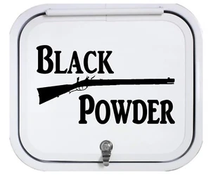 Cargador bozal mosquete polvo negro calcomanía pegatina ciervo pavo caza civil G1066 - Imagen 1 de 8