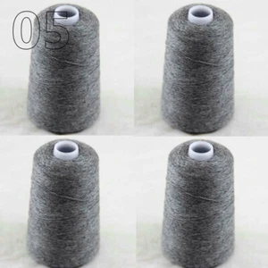 New Lace Warm Soft 4x100g Cone Pure Cashmere Hand Rug Knitting Crochet Yarn 05 - Bild 1 von 19