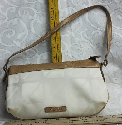 Nine & Co Fabric with Faux Leather Handbag - Image 1 of 4