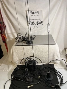 (4)Vintage CB Magnetic Car Antennas Hy-gain & Larsen Tested Working Condition 🏁 - Zdjęcie 1 z 8