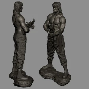 CA3D Fan ART / RAMBO / COBRA / HAWK / SET OF THREE 12K QUALITY RESIN 3D PRINTED - Picture 1 of 12