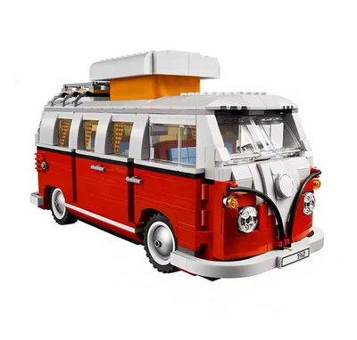 Volkswagen T1 Camper Moc, Set Building Block,1332 Pz - Immagine 1 di 2