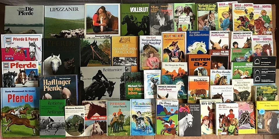 51 Pferdebücher Pferde Reiten Kinder-Jugend Mädchen Pferdesport Pony Reitsport,  - Bild 1 von 1