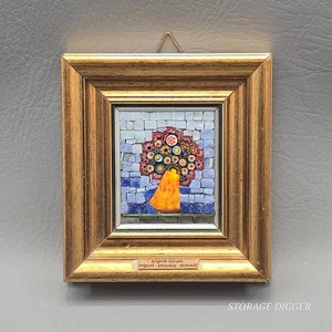 Vintage 1996 Micro Mosaic Art Millefiori Angelo Cangemi Monreale Handcrafted Italy - Bild 1 von 10