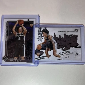 Dylan Harper (2) Card Lot - 2025-26 Topps Base RC Rookie Card & Prospects Insert - Picture 1 of 1