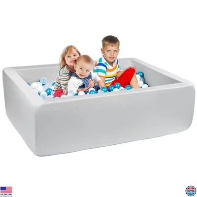 Pozo de bolas de espuma extra grande 47"x35" para niños pequeños - Parque infantil seguro para niños Foto 1 de 4